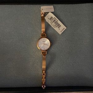 Rose gold fossil watch